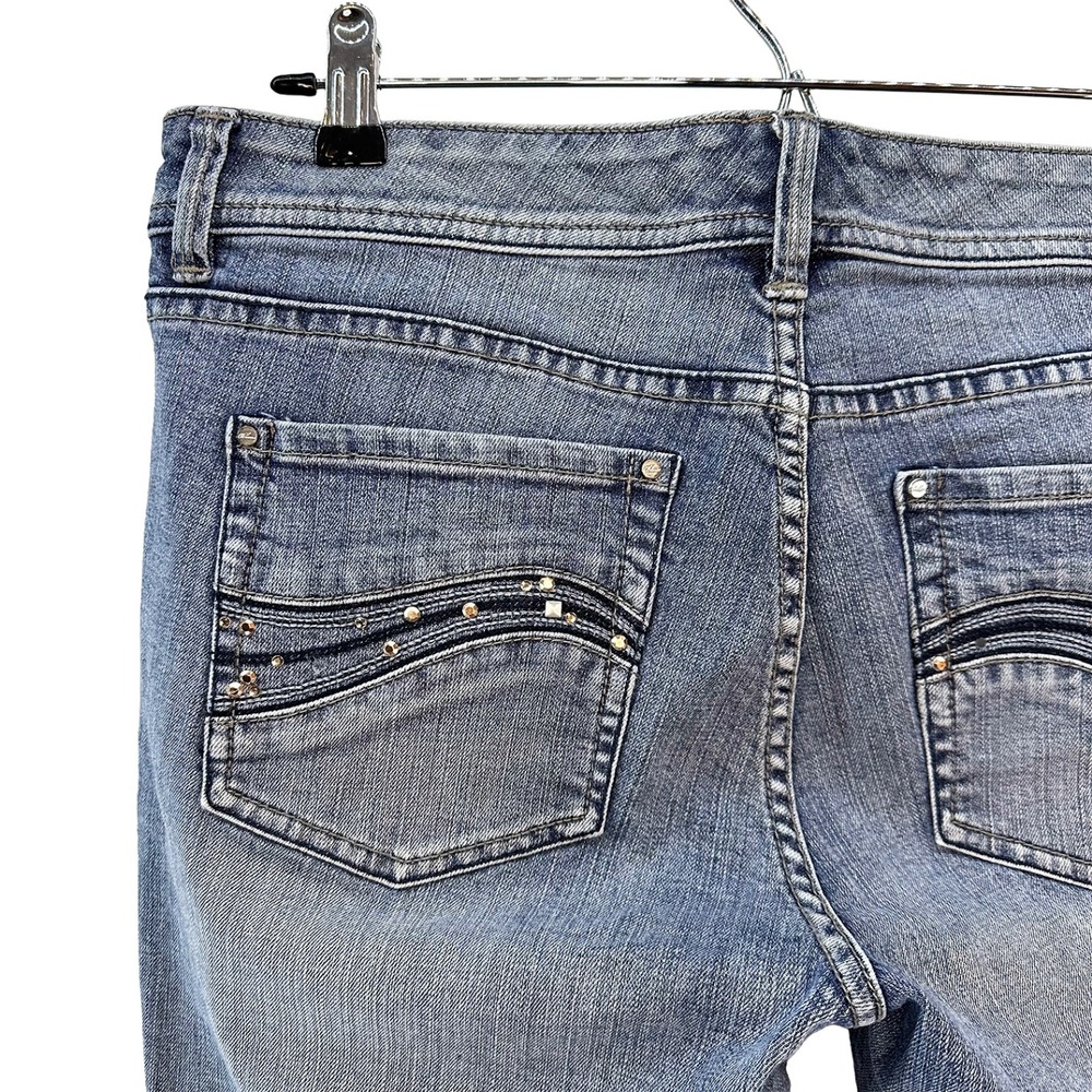 BLANC Women's Mid-rise Bootcut Jeans • 6 • light wash‎ blue - Picture 4 of 9